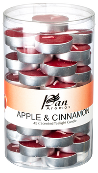 45-Pack Scented Tealight Candle - Apple & Cinnamon