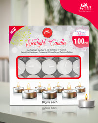 100-Pack White Tealight Candle - Unscented