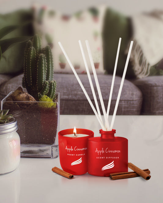 Crystal Collection – Apple Cinnamon (Special Combo) | Reed Diffuser (100ml) & Scented Candle (150g) Crystal Collection – Apple Cinnamon (Special Combo) | Reed Diffuser (100ml) & Scented Candle (150g)