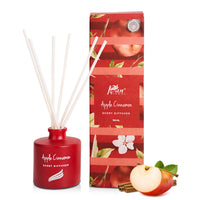Apple & Cinnamon Scented Reed Diffuser - Crystal Collection (100ml)