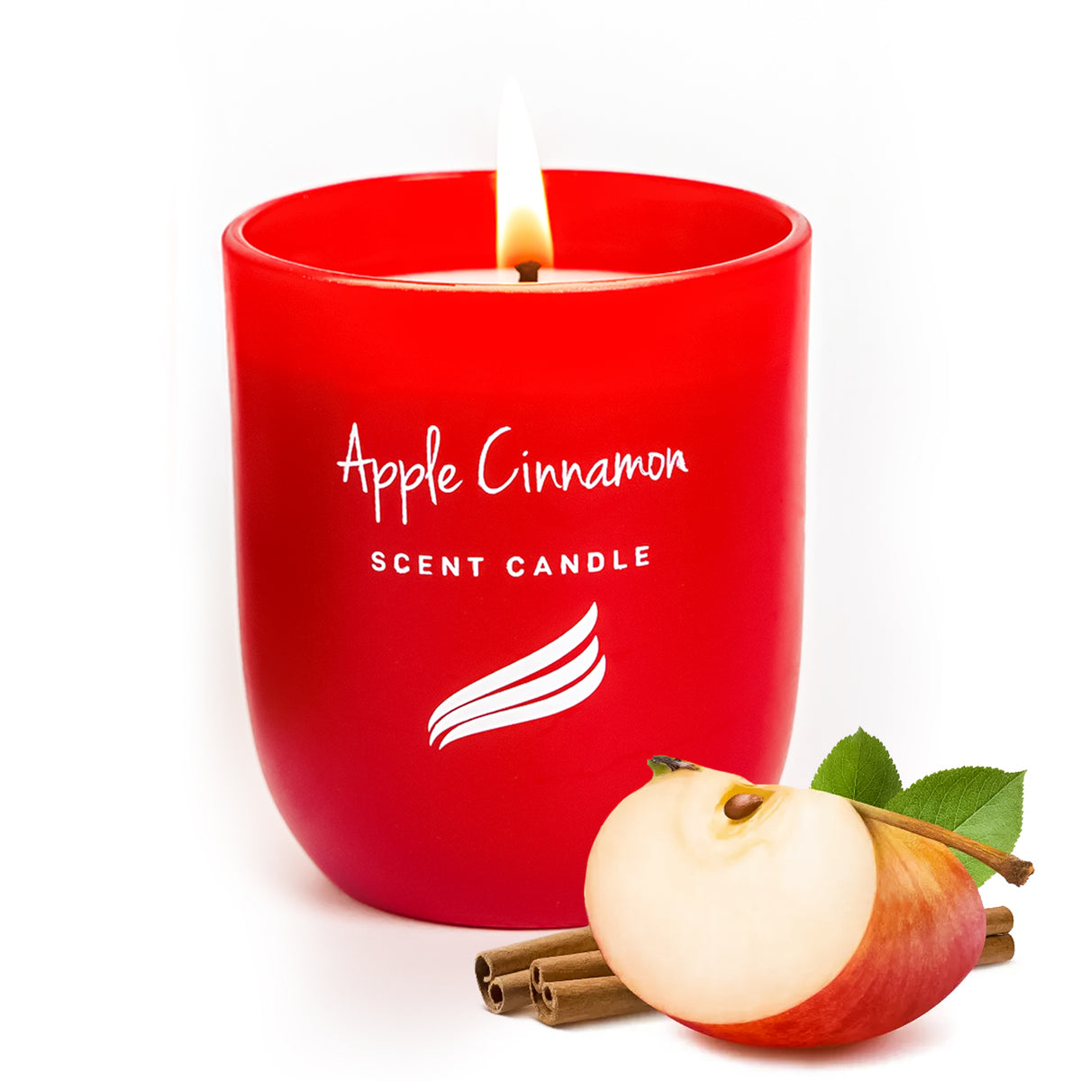 Apple & Cinnamon Scented Candle - Crystal Collection (150gms)
