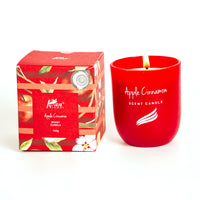 Apple & Cinnamon Scented Candle - Crystal Collection (150gms)