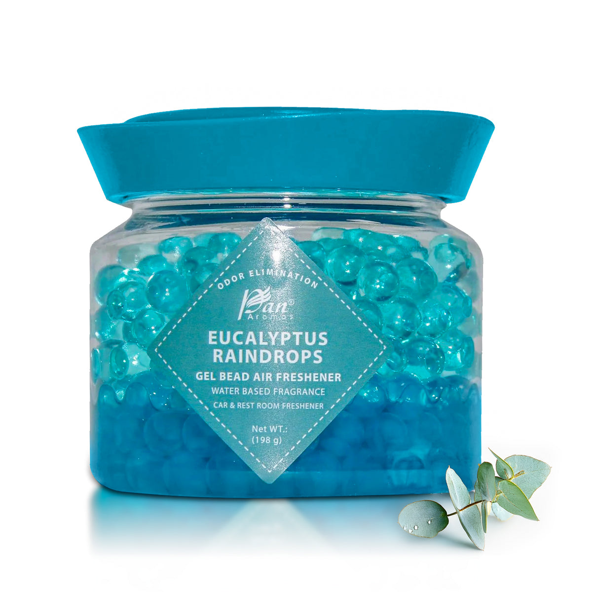 Gel Bead Air Freshener- Eucalyptus Raindrops (198 gms)