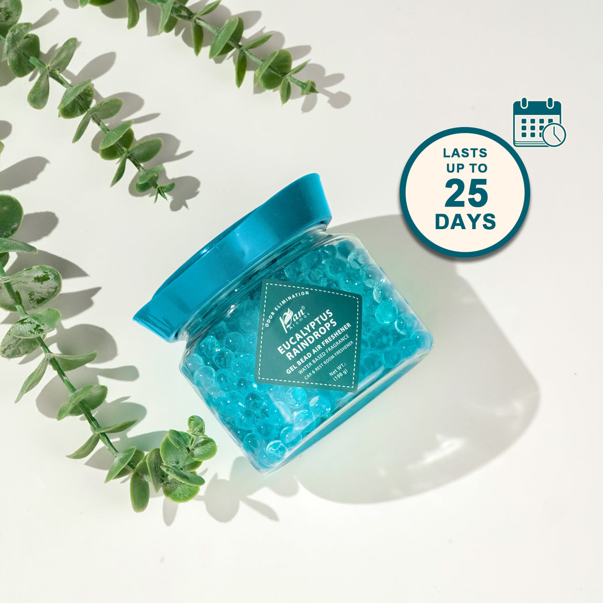 Gel Bead Air Freshener- Eucalyptus Raindrops (198 gms)