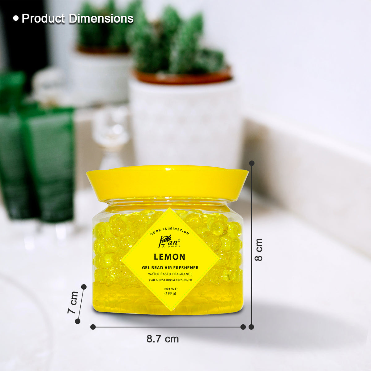Gel Bead Air Freshener - Lemon (198 gms)