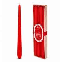 4 -Pack Unscented Dinner Candle - Red
