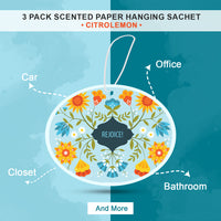 3-Pack Rejoice - Citrolemon Scented Hanging Paper Sachet