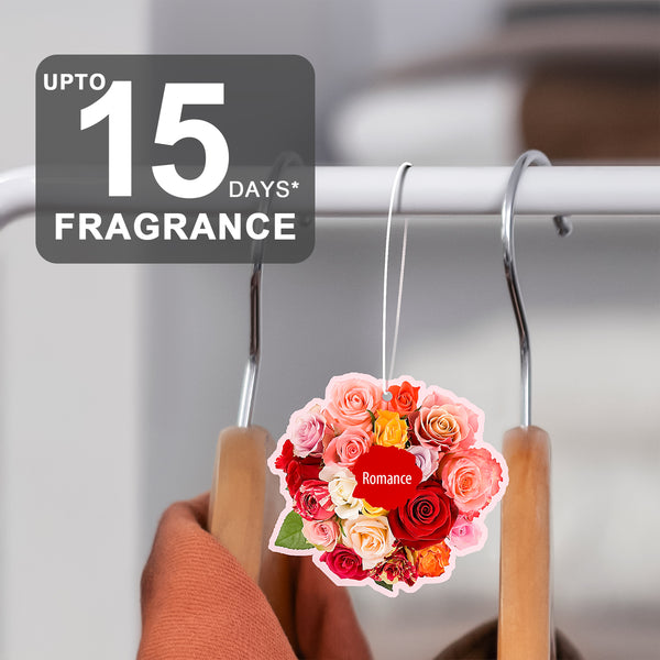 3-Pack Scented Paper Hanging Sachet - (Romance) French Rose