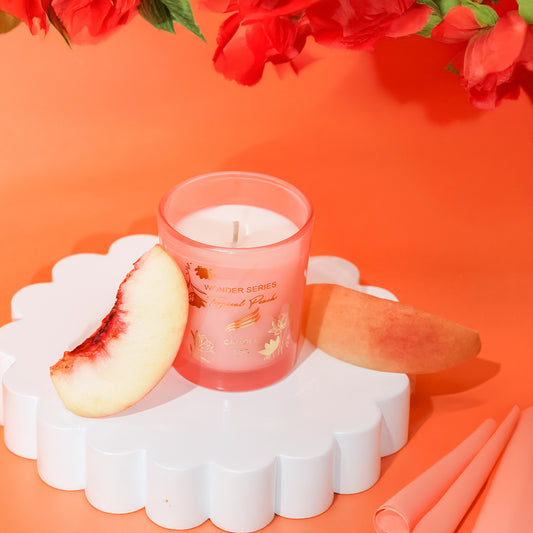 Tropical Peach Scented Candle - Wonder Series (50gms) Tropical Peach Scented Candle - Wonder Series (50gms)