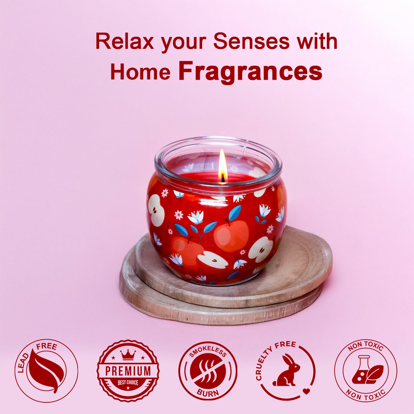 Shrink Sleeve Scented Candle – Apple & Cinnamon (85g) Shrink Sleeve Scented Candle – Apple & Cinnamon (85g)