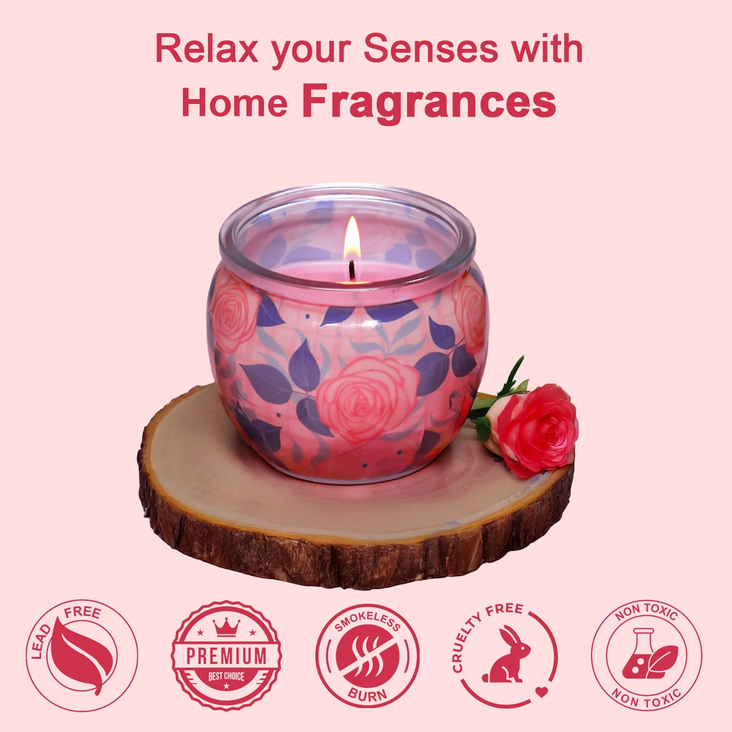 Shrink Sleeve Scented Candle – Rose (85g) Shrink Sleeve Scented Candle – Rose (85g)