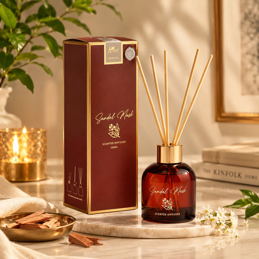 Sandal Musk Scented Reed Diffuser - Oriental Collection (100ml)