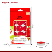 15-Pack Scented Tealight Candle - Apple & Cinnamon
