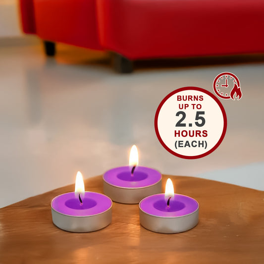 15-Pack Scented Tealight Candle -Fresh Lavender