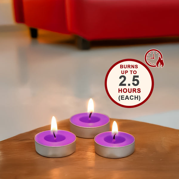 15-Pack Scented Tealight Candle -Fresh Lavender