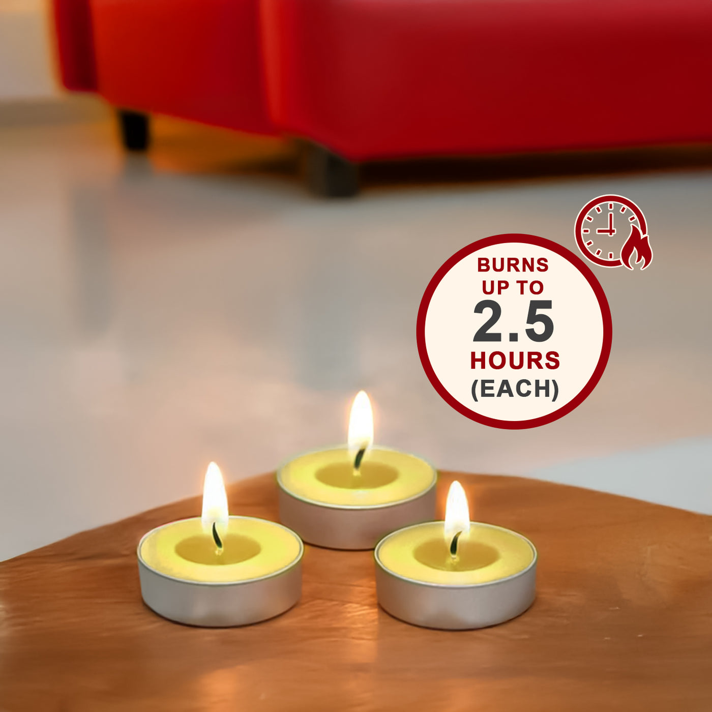 15-Pack Scented Tealight Candle -French Vanilla