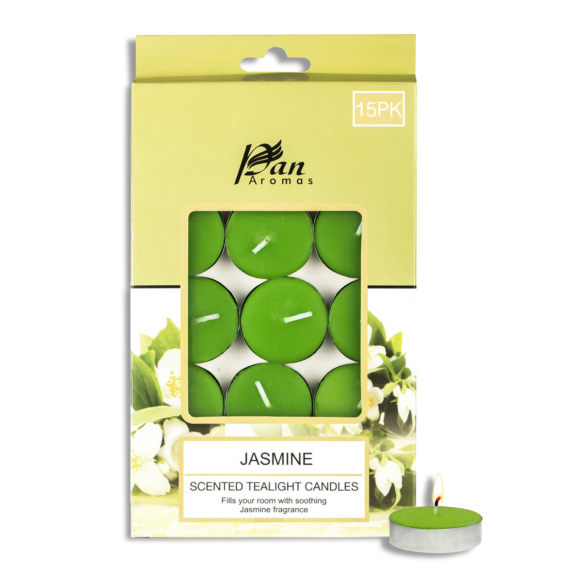15-Pack Scented Tealight Candle - Jasmine