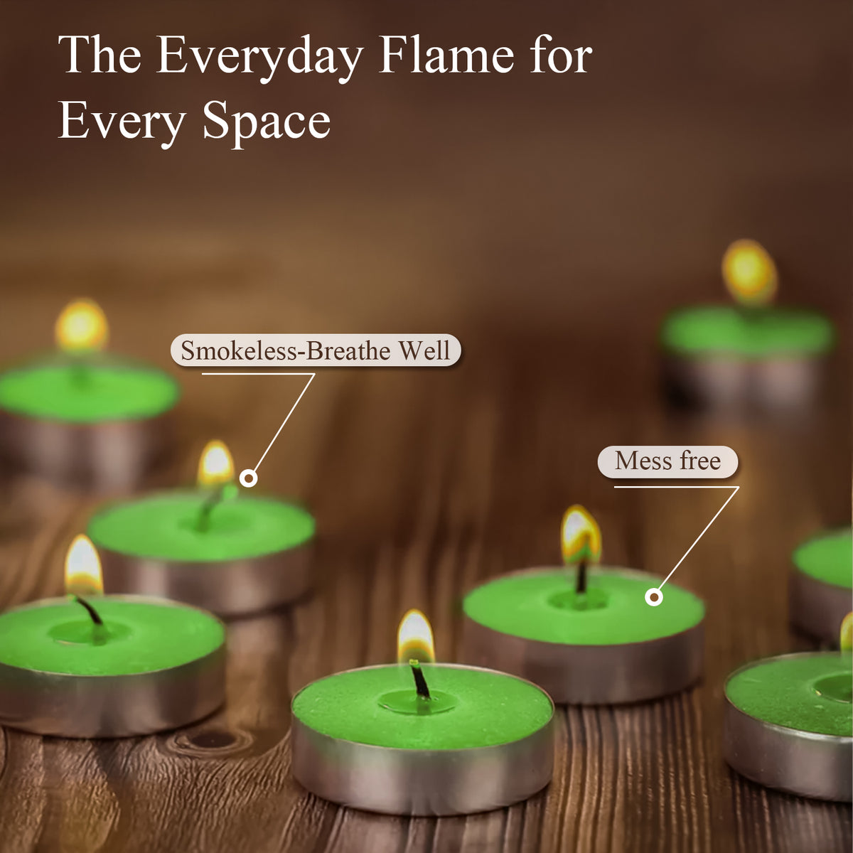 15-Pack Scented Tealight Candle - Jasmine