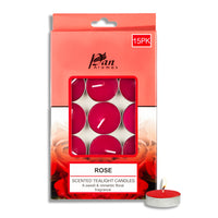 15-Pack Scented Tealight Candle - Rose