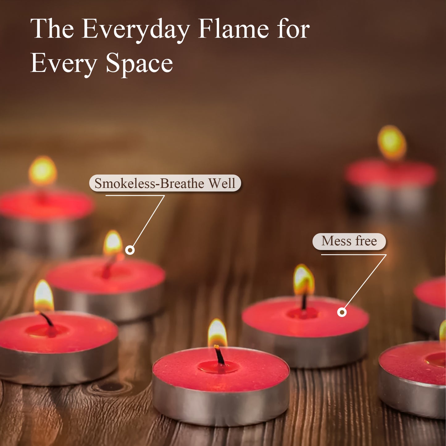 15-Pack Scented Tealight Candle - Rose