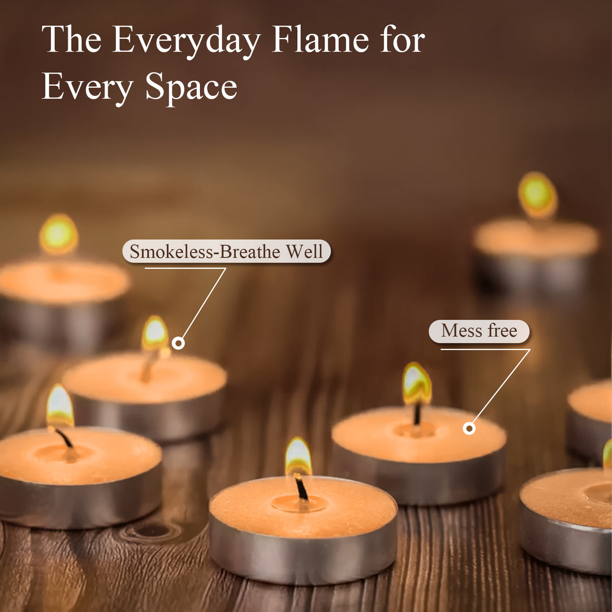 15-Pack Scented Tealight Candle - Sandalwood