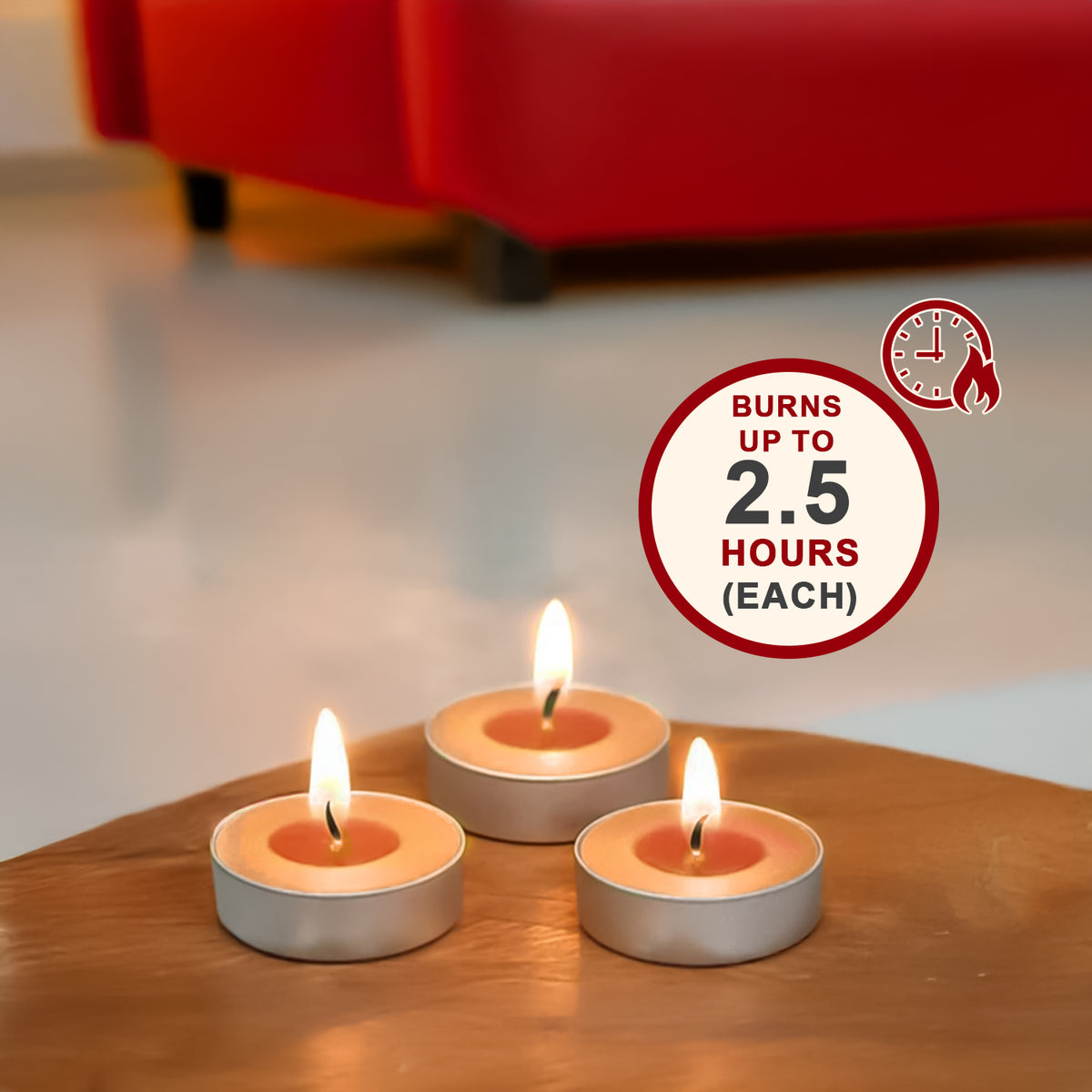 15-Pack Scented Tealight Candle - Sandalwood
