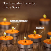 15-Pack Scented Tealight Candle - Tangy Orange