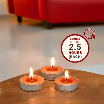 15-Pack Scented Tealight Candle - Tangy Orange