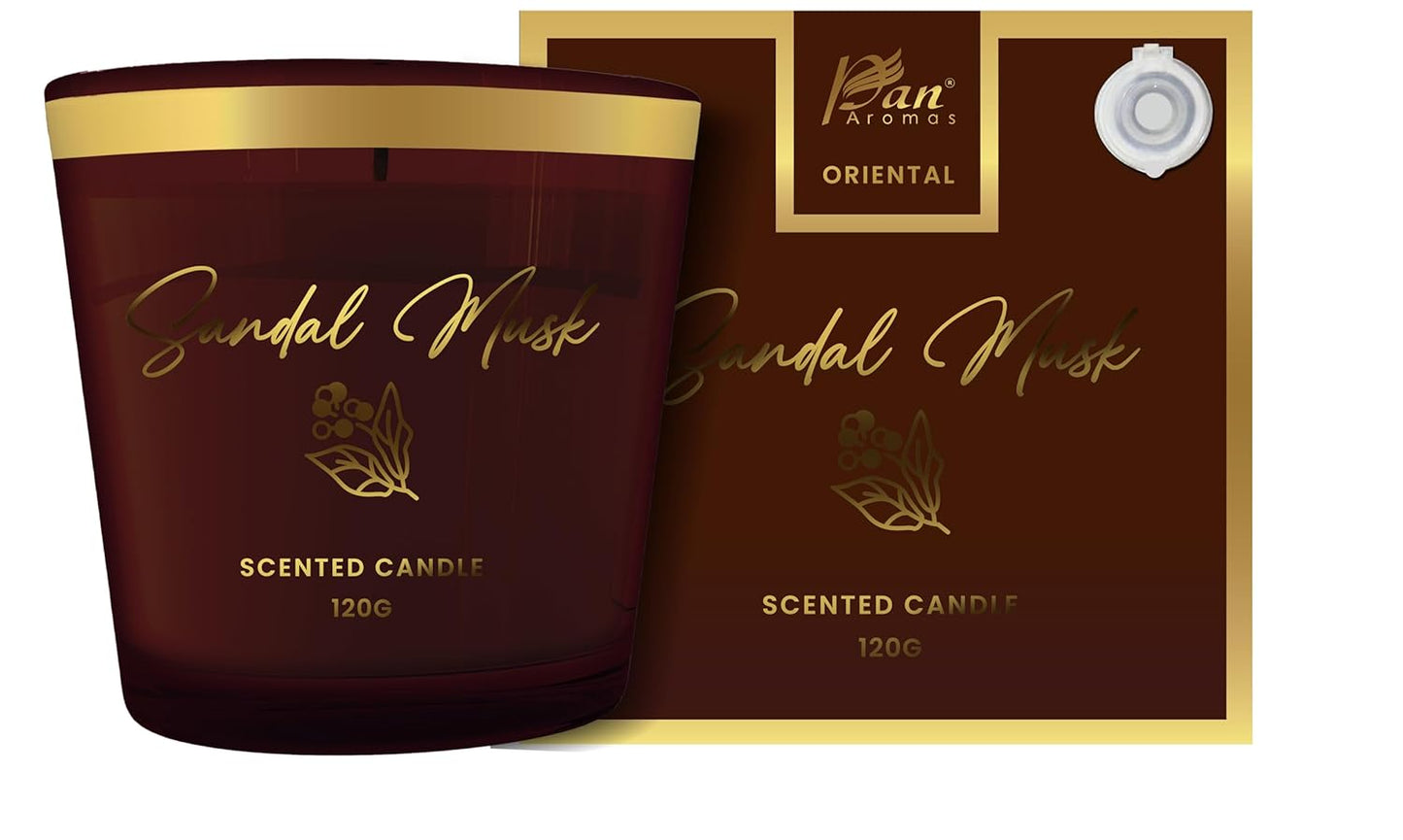Oriental Sandal Musk (Special Combo) Reed Diffuser (100ml) & Scented Candle (120g)