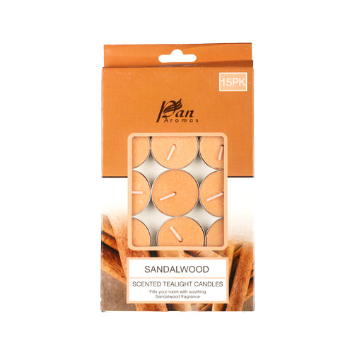 15-Pack Scented Tealight Candle - Sandalwood