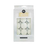 10gm 30-Pack White Tealight Candle - Unscented