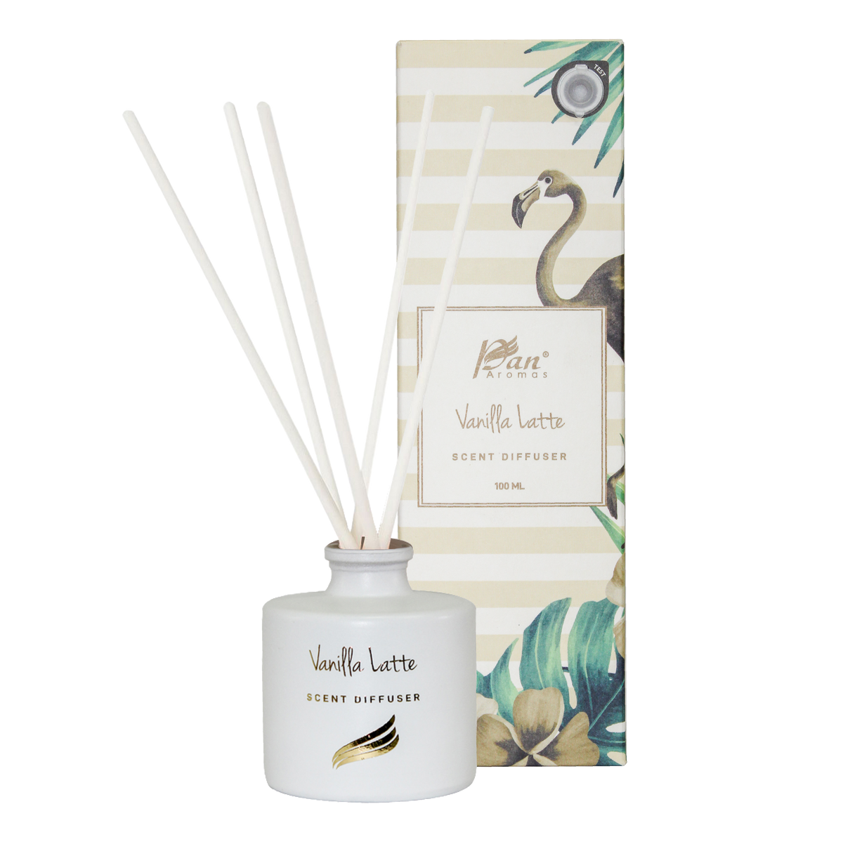 Crystal Collection – Vanilla Latte (Special Combo) | Reed Diffuser (100ml) & Scented Candle (150g)