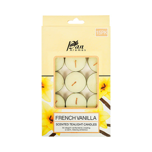 15-Pack Scented Tealight Candle -French Vanilla