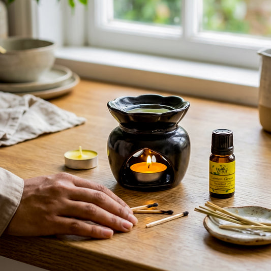 Burner Fragrance Oil Tealight- Lemon Grass (Giftset - 1)