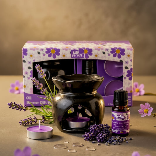 Burner Fragrance Oil Tealight- Fresh Lavender (Giftset - 1)