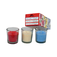 3-Pack Shot Glass Candle - Apple/Vanilla/Linen