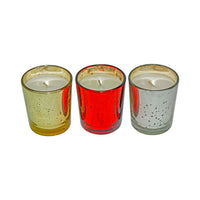 3-Pack Mercury Scented Glass Candle - Sandalwood/Orchard/Lilac