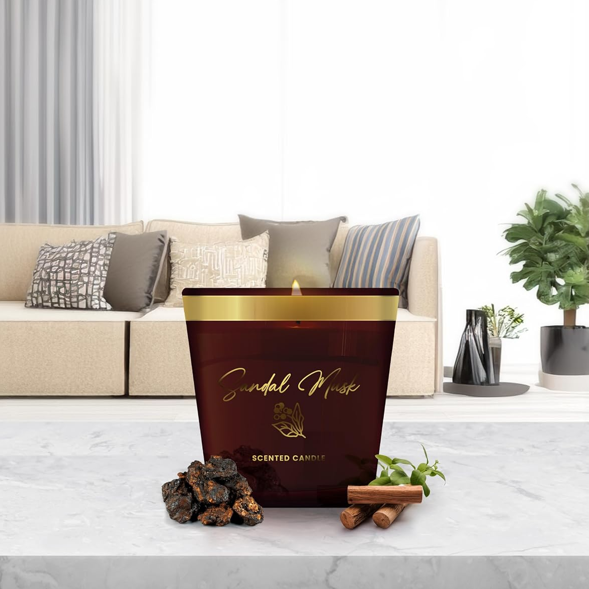 Oriental Sandal Musk (Special Combo) Reed Diffuser (100ml) & Scented Candle (120g)