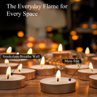 Pan Aromas Unscented Tealight Candles (Pack of 30)