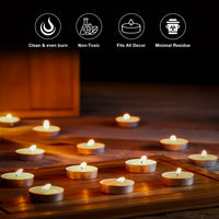 Pan Aromas Unscented Tealight Candles (Pack of 30)