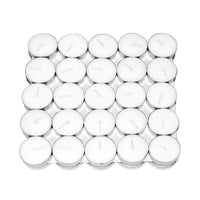 10gm 50-Pack White Tealight Candle - Unscented