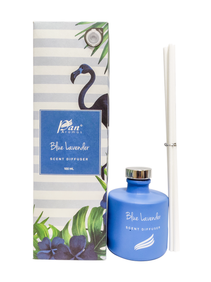 Crystal Collection – Blue Lavender (Special Combo) | Reed Diffuser (100ml) & Scented Candle (150g)