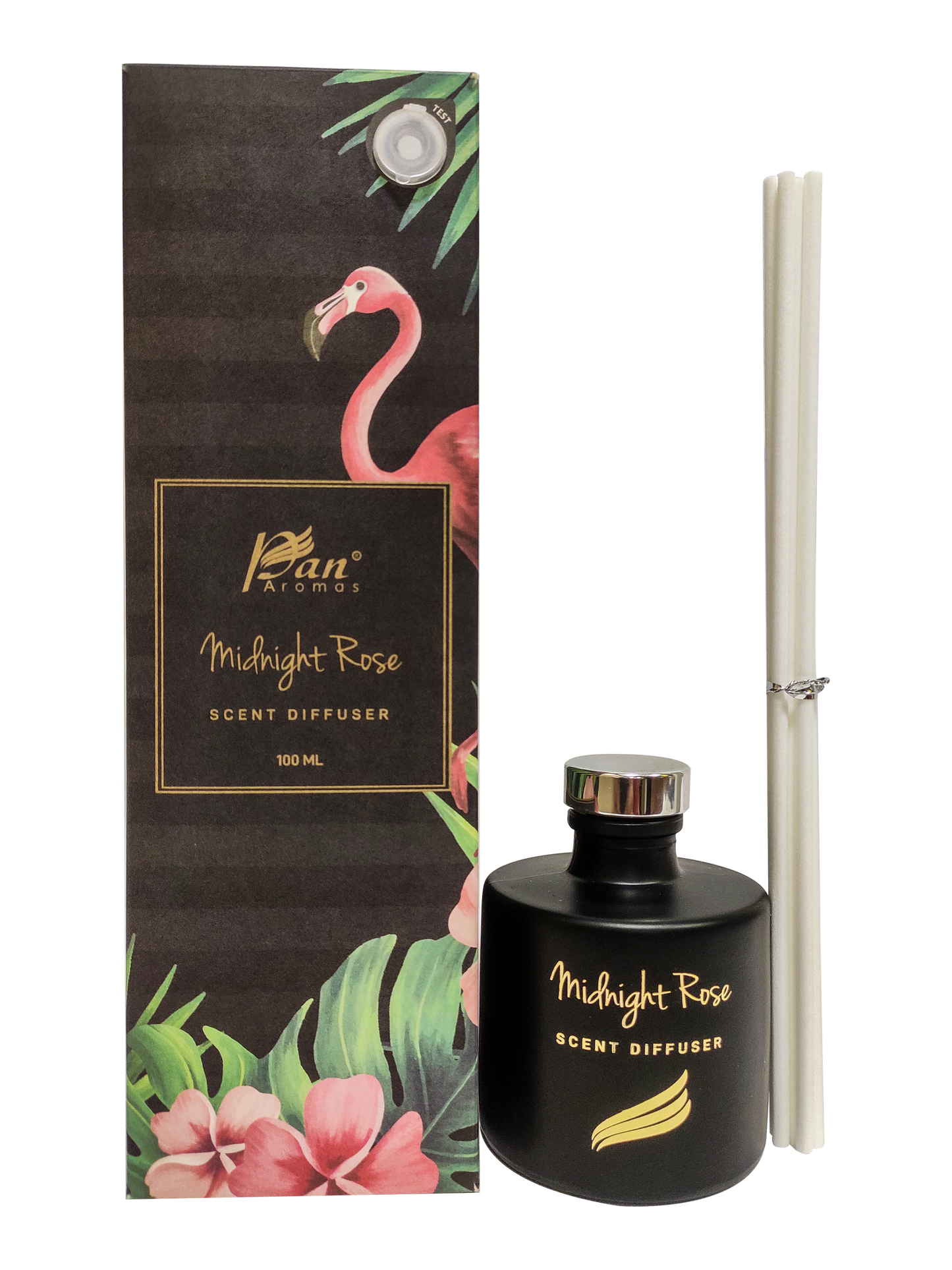 Crystal Collection – Midnight Rose (Special Combo) | Reed Diffuser (100ml) & Scented Candle (150g)
