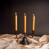 4 -Pack Unscented Dinner Candle  - Gold