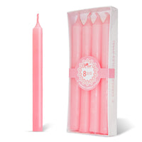 4 -Pack Unscented Dinner Candle - Pink