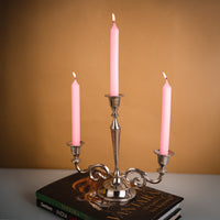 4 -Pack Unscented Dinner Candle - Pink