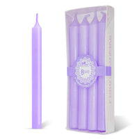 4 -Pack Unscented Dinner Candle - Purple
