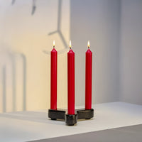 4 -Pack Unscented Dinner Candle - Red