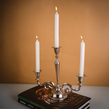 4 -Pack Unscented Dinner Candle - White