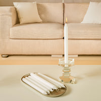 4 -Pack Unscented Dinner Candle - White